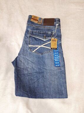 TK Axel Mens Jeans 38x32 Slim Boot Cut Stretch Flap Pocket Denim NEW